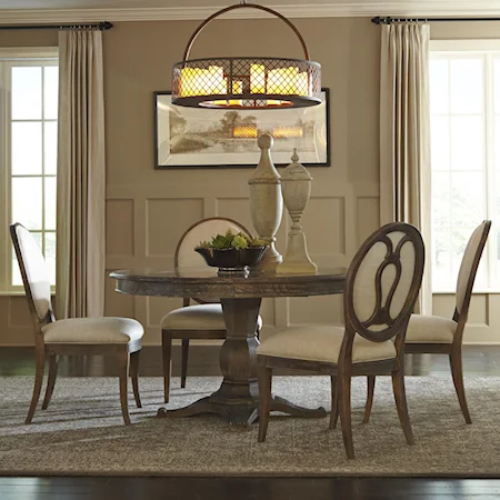 5-Piece Round Dining Table Set